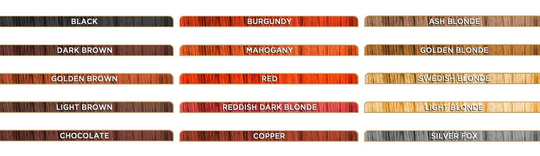 Henna Hair Dye Colour Chart